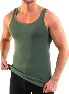 Produktbild von HERMKO 3000 Herren Tank Top 100% Baumwolle in Feinripp, Unterhemd, Muskel Shirt  EU, Größe:D 5 = EU M, Farbe:tanne
