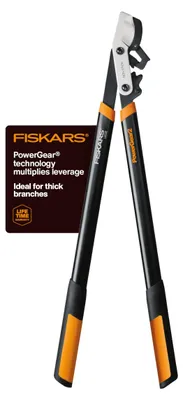 Zdjęcie produktu dla Sekator Fiskars 394801-1003 PowerGear2, 32 cale, czarny/pomarańczowy, import z USA – sekator