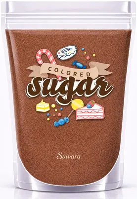 Produktbild von Dekorzucker Zucker Braun Schokobraun 500 g für Torten, Zuckerwatte und Popcorn