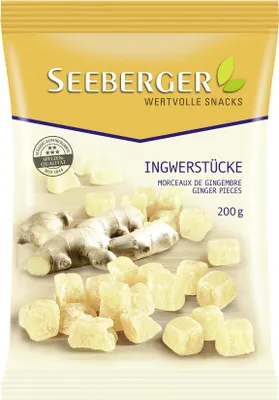 Produktbild von Seeberger Ingwer Stücke (1x200g Packung)