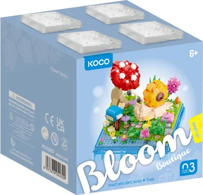 Obrázok produktu pre KOCO Stavebné kocky Snail, 625 kusov