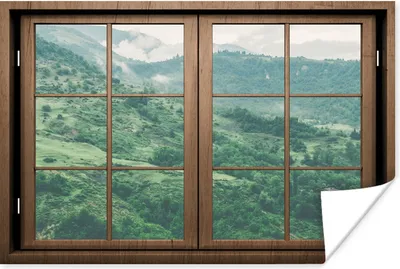 Produktbild von MuchoWow® Poster Aussicht - Bäume - Natur 60x40 cm - Schlafzimmerdekoration