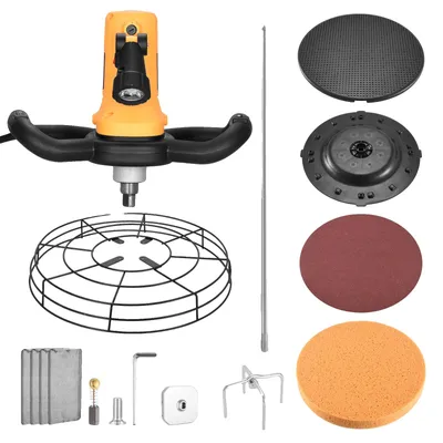Obrázek produktu pro Sekyra na beton, robustní ocelová konstrukce, automatický míchač, žlutá barva