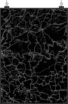 Produktbild von Mr. & Mrs. Panda Bild Eitorf DIN A2 - Geschenk, drucke, Posterdruck, Stadt Dorf Karte Landkarte Map Stadtplan, Wanddekoration, Wandbild, wanddeko