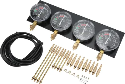 Produktbild von Vakuum-Vergaser-Synchronisationsmessgerät-Werkzeugsatz mit 4 Gummischläuchen für Zylindermotorräder