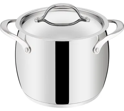 Image de Casserole en acier inoxydable avec couvercle, 20 cm