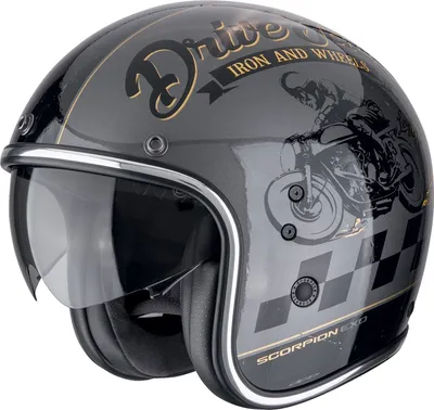 Image de Scorpion Exo Belfast EVO Drive Fast Casque jet argent / noir / or S