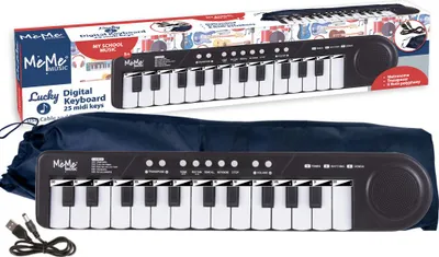 Zdjęcie produktu dla MeMe 4897131870772, Instrument muzyczny zabawka, Klawiatura MIDI, 5 lat(a), AA, Czarny, Biały