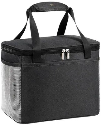 Obrázek produktu pro Izolovaná chladicí taška na piknik – 40 × 25 × 29 cm – 30 litrů – černá – třívrstvá izolace – taška na přepravu chlazených potravin – praktické držadlo s popruhem – vodotěsná a vzduchotěsná – ideální do kanceláře, na kempování, piknik, na cesty a na jídlo na cestách.