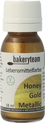 Produktbild von bakeryteam Metallicfarbe Honey-Gold 18 ml