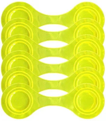 Produktbild von Reflektierende Magneten Set aus 6 - Hochwertige Reflektoren - Sicherheitsaccessoires für Fahrräder - Tragbar und leicht - Ideal für Rucksäcke und Kinderwagen - Wiederverwendbares PVC und Magneten - Fahrradreflektoren