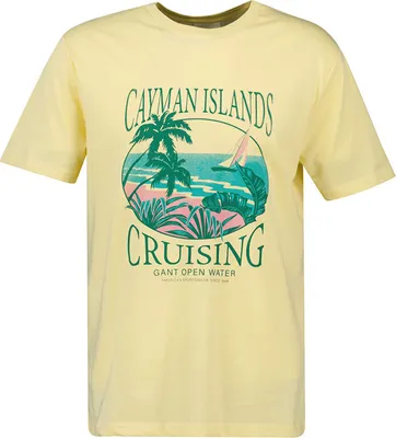Produktbild von Gant Placed Graphic Kurzarm-t-shirt Gelb 2XL Mann Gelb 2XL