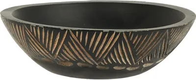 Image de Excellent Houseware | Bol en bois de manguier - 24 cm - Motif ethnique - Idéal pour les fruits et les snacks
