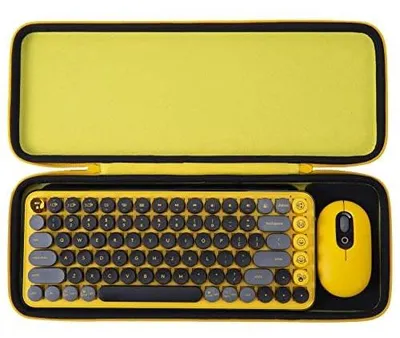 Immagine prodotto di Custodia rigida gialla per tastiera wireless meccanica