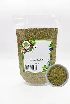 Produktbild von KT 100 g Knoblauch Pfeffer Knoblauchpfeffer Würzmischung Würzsalz Gewürzzubereitung - 1 A Qualität
