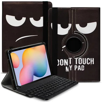 Produktbild von Tablet Tasche Tastatur für Samsung Galaxy Tab S11 S10 S9 FE Hülle Schutzhülle BluetoothFarbe Uni 360 Taschen:Motiv 4