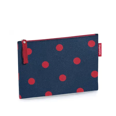 Produktbild von reisenthel case 1, Ordnungshelfer, Kosmetiktasche, Schminktasche, Kosmetikbeutel, Kosmetik Tasche, Polyestergewebe, Mixed Dots Red, LR3075