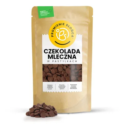 Zdjęcie produktu dla Czekolada Mleczna w Pastylkach 250 g