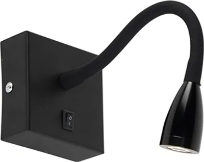 Produktbild von Moderne Flexible Wandleuchte Schwarze LED Flex