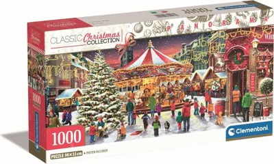 Immagine prodotto di Puzzle CLE 1000 Panorama ChristmasCollection 39928