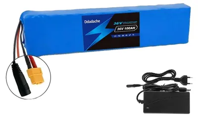 Immagine prodotto di Batteria al litio, capacità 100Ah, tensione nominale 36V, connettore XT60-DC