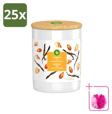 Productafbeelding van 25 x Air Wick geurkaarsen vanille en zoete amandel - voordeelverpakking - 25 stuks