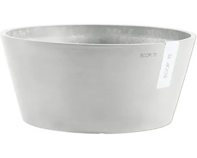 Obrázek produktu pro Květináč Ecopots plastový Ø 38,8 cm 41 x 41 x 17,8 cm šedý