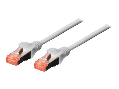Zdjęcie produktu dla Digitus Kabel krosowy CAT 6 S/FTP, 15 m, Cat6, S/FTP (S-STP), RJ-45, RJ-45, Szary