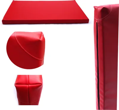 Produktbild von Gymnastikmatratze 200x120x10 cm rot einteilig mit abnehmbarer Oberschicht