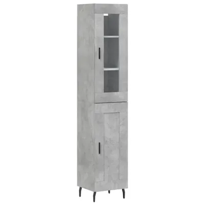 Produktbild von Highboard Betongrau 34,5x34x180 cm Holzwerkstoff