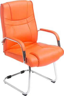Produktbild von CLP Besucherstuhl Attila mit Metallgestell orange
