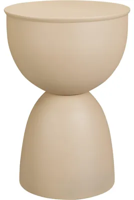 Zdjęcie produktu dla Metalowy stolik pomocniczy DUNE w kolorze piaskowym, 45,5 cm