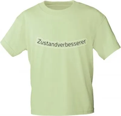 Produktbild von T-Shirt mit Print - Zustandverbesserer - 10782 mintgrün - Gr. S-XXL Größe - S