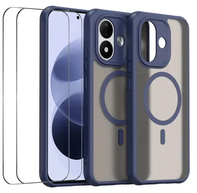 Obrázok produktu pre Puzdro MagSafe + 2 ochranné sklá pre Xiaomi Redmi Note 17 5G / 4G, ochrana fotoaparátu, modrá farba