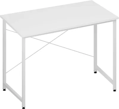 Produktbild von Schreibtisch mit Metallgestell | Weiß | 100x50x75cm