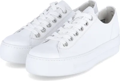 Zdjęcie produktu dla Paul Green Low Sneaker Damskie Gładka Skóra Biały Rozmiar: 6