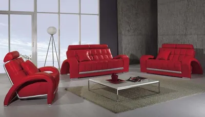 Produktbild von Wohnlandschaft 3+2 Sitzer Design Modern Ledersofa