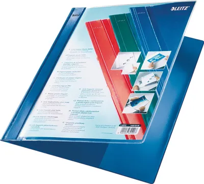 Produktbild von Leitz Schnellhefter 41930035 DIN A4+ Tasche blau