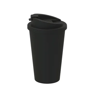 Image de Tasse à café "Premium Deluxe" Tasse isotherme à double paroi en plastique de 350 ml - To-Go Coffee Mug avec couvercle de fermeture Germany - Noir