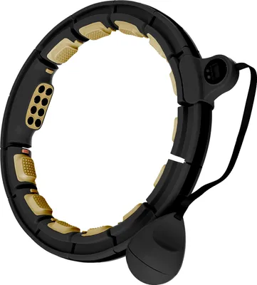 Produktbild von HMS Fitness Hula-Hoop HHM13 Magnet-Massage Schwarz-Gold, 9–13 Elemente