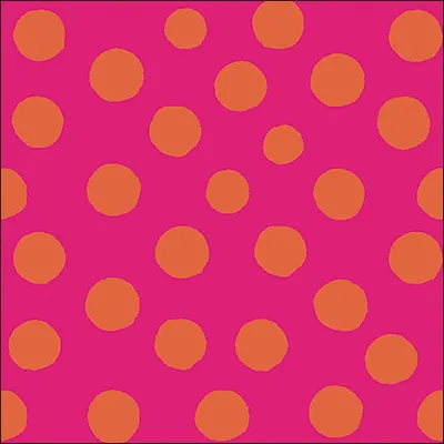 Produktbild von Servietten Papier 33x33cm 3-lag. mit orangen Punkten 20 Stück