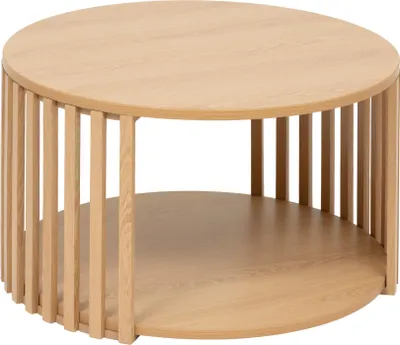 Produktbild von Runder Couchtisch mit Lamellen SLAT, 60 cm
