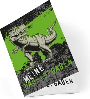 Produktbild von itenga Hausaufgabenheft T-Rex DIN A5, 96 Seiten 100g Naturpapier
