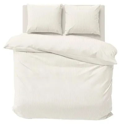 Obrázok produktu pre Detexpol Posteľná bielizeň Adamash 160x200 ecru jednofarebné pruhy 1 cm Pure