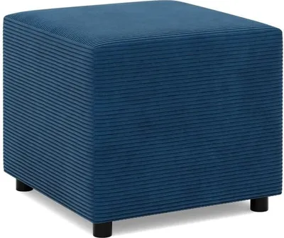 Produktbild von Sitzpouf für das Wohnzimmer 50 x 50 cm, Cord - Dunkelblau