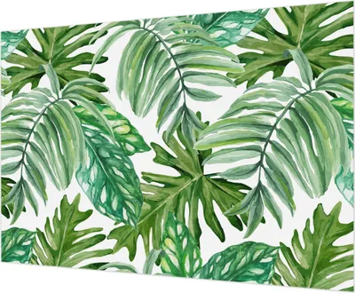 Zdjęcie produktu dla Tapeta ścienna – tapeta dekoracyjna do salonu – folia tapetowa do dekoracji ścian – 208 x 146 cm – egzotyczne liście