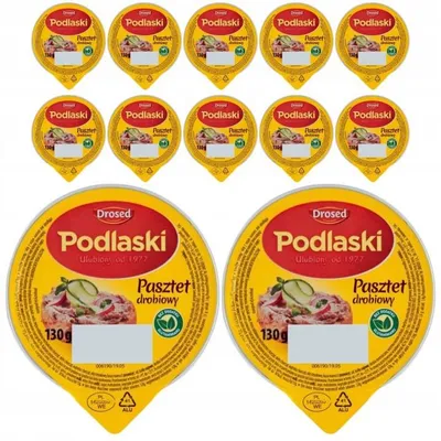 Produktbild von Drosed Podlaski Geflügelpastete, sterilisiert, 130 g, 12 Stück