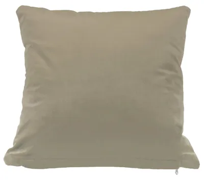 Produktbild von Kissenhülle sand beige 40x40 Samt weich Kissenbezug Sofakissen Dekokissen Reißverschluss