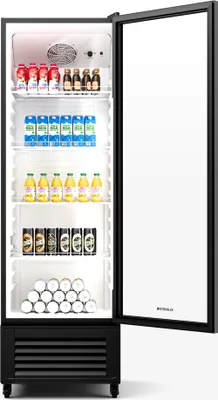Produktbild von Klarstein GrandCooler 306L Getränkekühlschrank - Doppelt Verglaste Tür, LED-Beleuchtung, Mechanischer Thermostat, 0 °C bis 10 °C, 4 Räder,