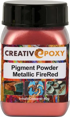 Produktbild von Pigment Pulver Fire Red 40 g Metallic Effekt